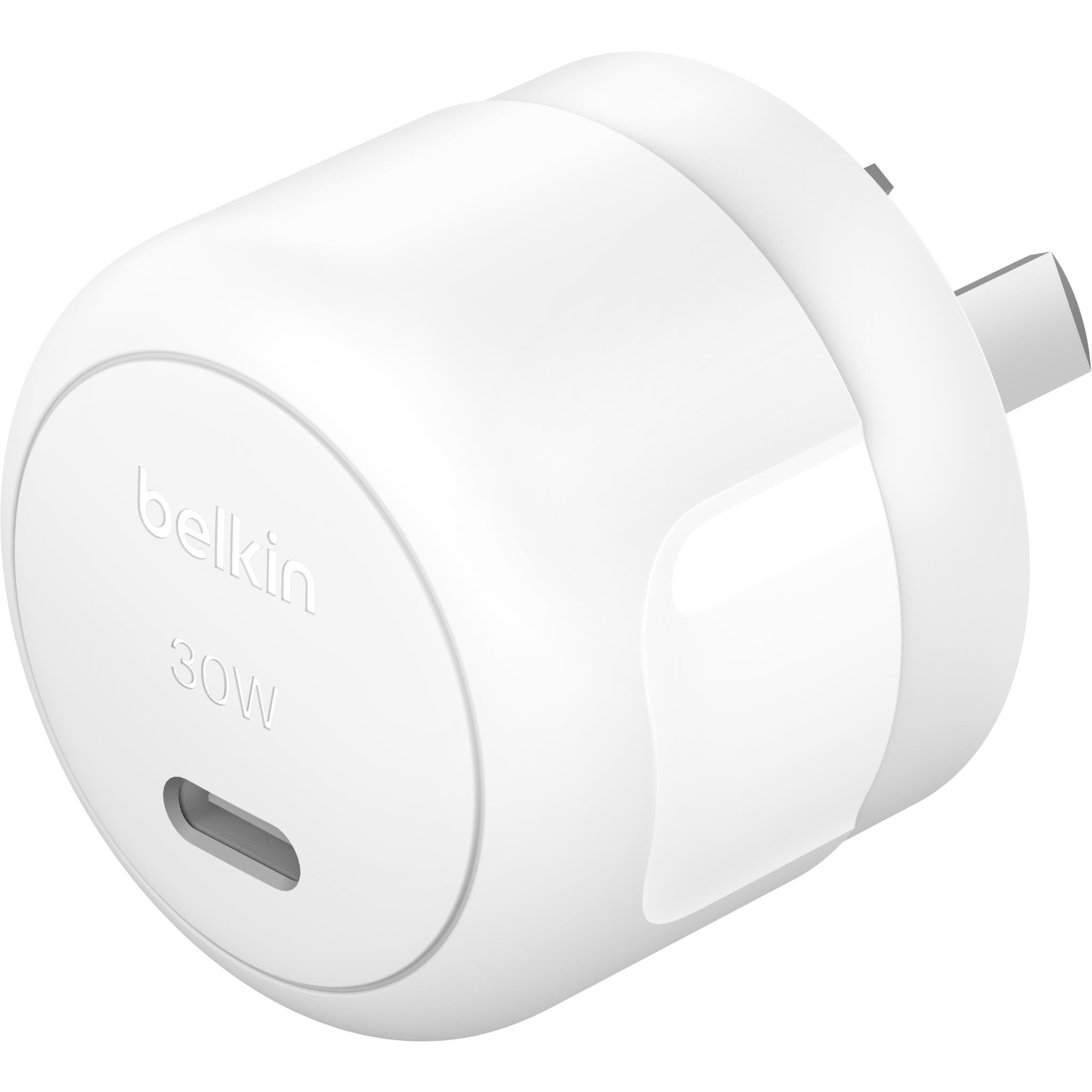 Belkin BoostCharge Compact USB-C Wall Charger 30W with USB-C to Lightning Cable