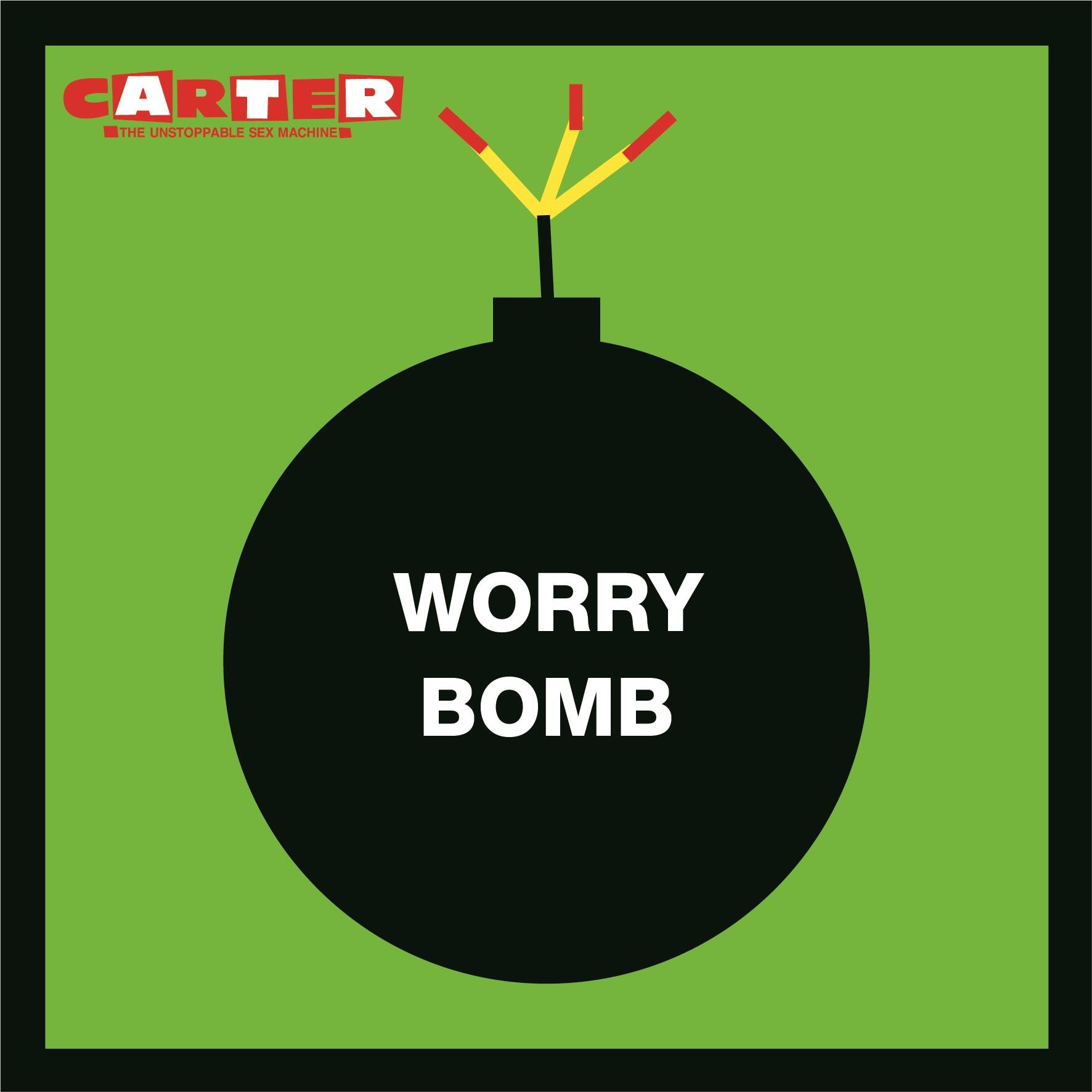 Worry Bomb (2025 Remaster) (Translucent Green & Black Coloured Vinyl) - By:Carter The Unstoppable Sex Machine