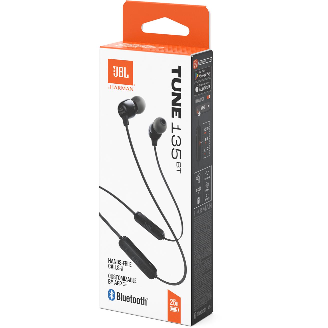 JBL Tune 135BT Wireless In-ear Headphones (Black)