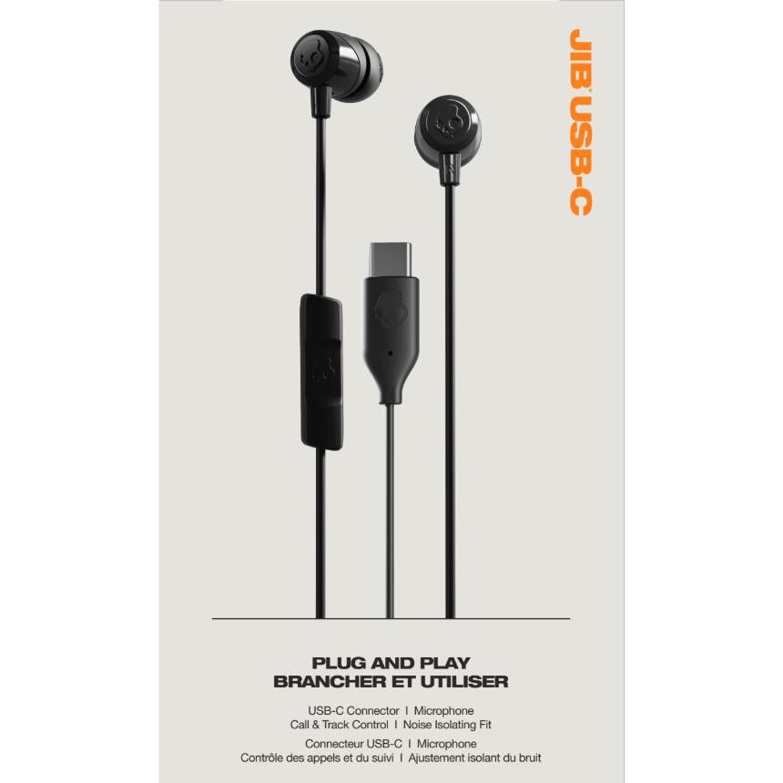 Skullcandy Jib USB-C Wired In-ear Headphones (Black)