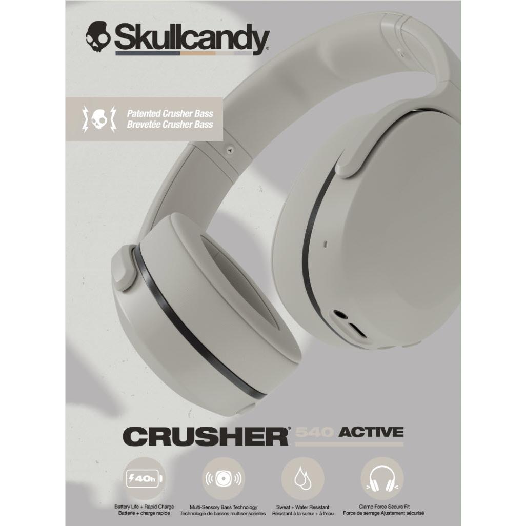Skullcandy Crusher 540 Active Over-Ear Headphones (Concrete)