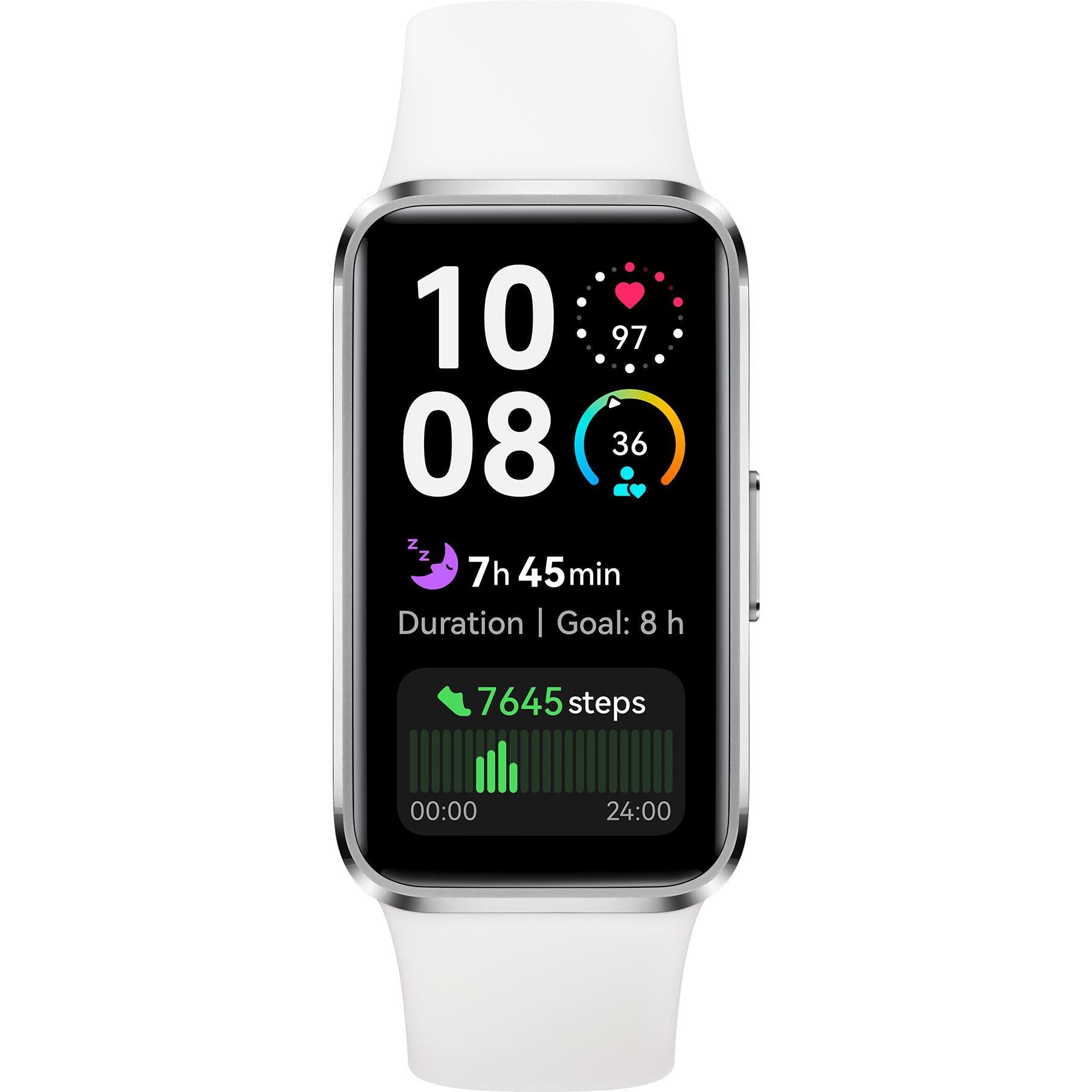 Huawei Band 10 Fitness Tracker Watch (Silver/White)