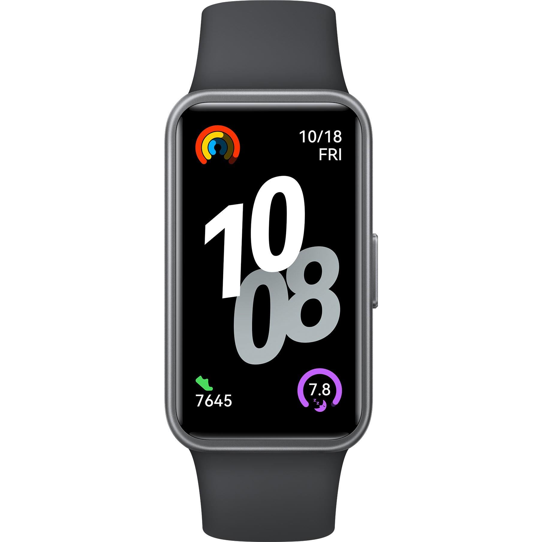 Huawei Band 10 Fitness Tracker Watch (Black - Silicon Bezel)