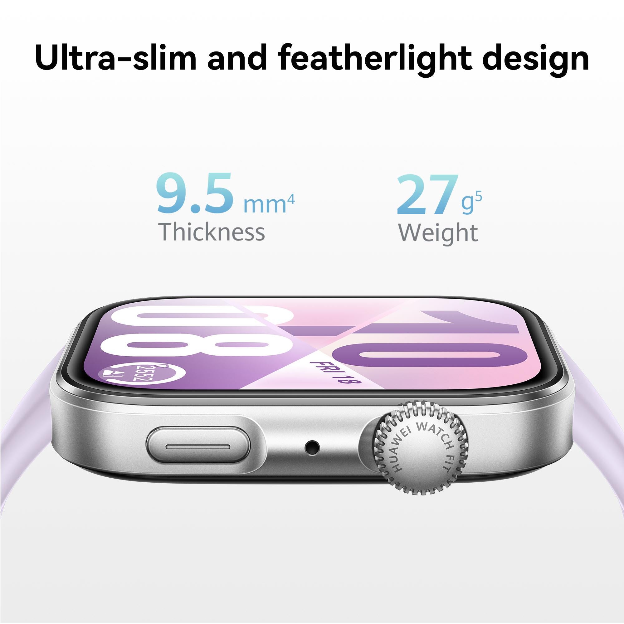 Huawei Watch Fit 4 Smartwatch (Silver/Purple)