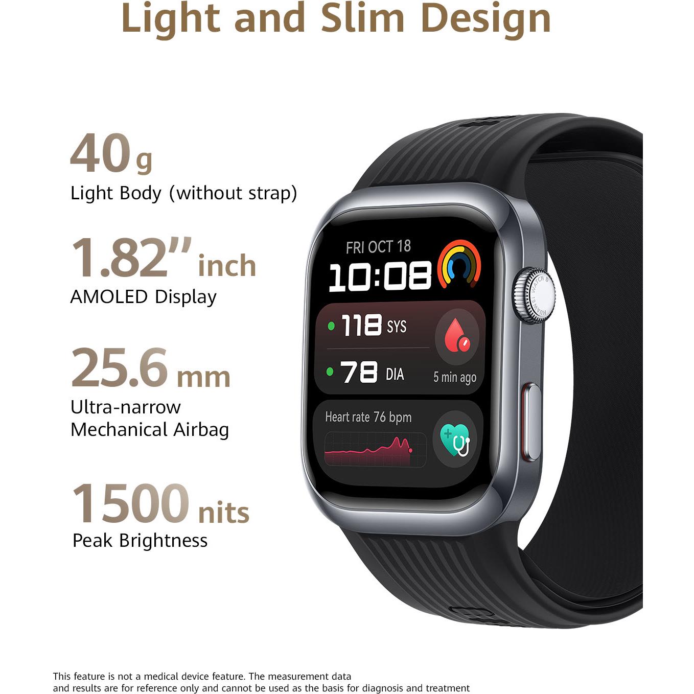 Huawei Watch D2 Smartwatch (Black)