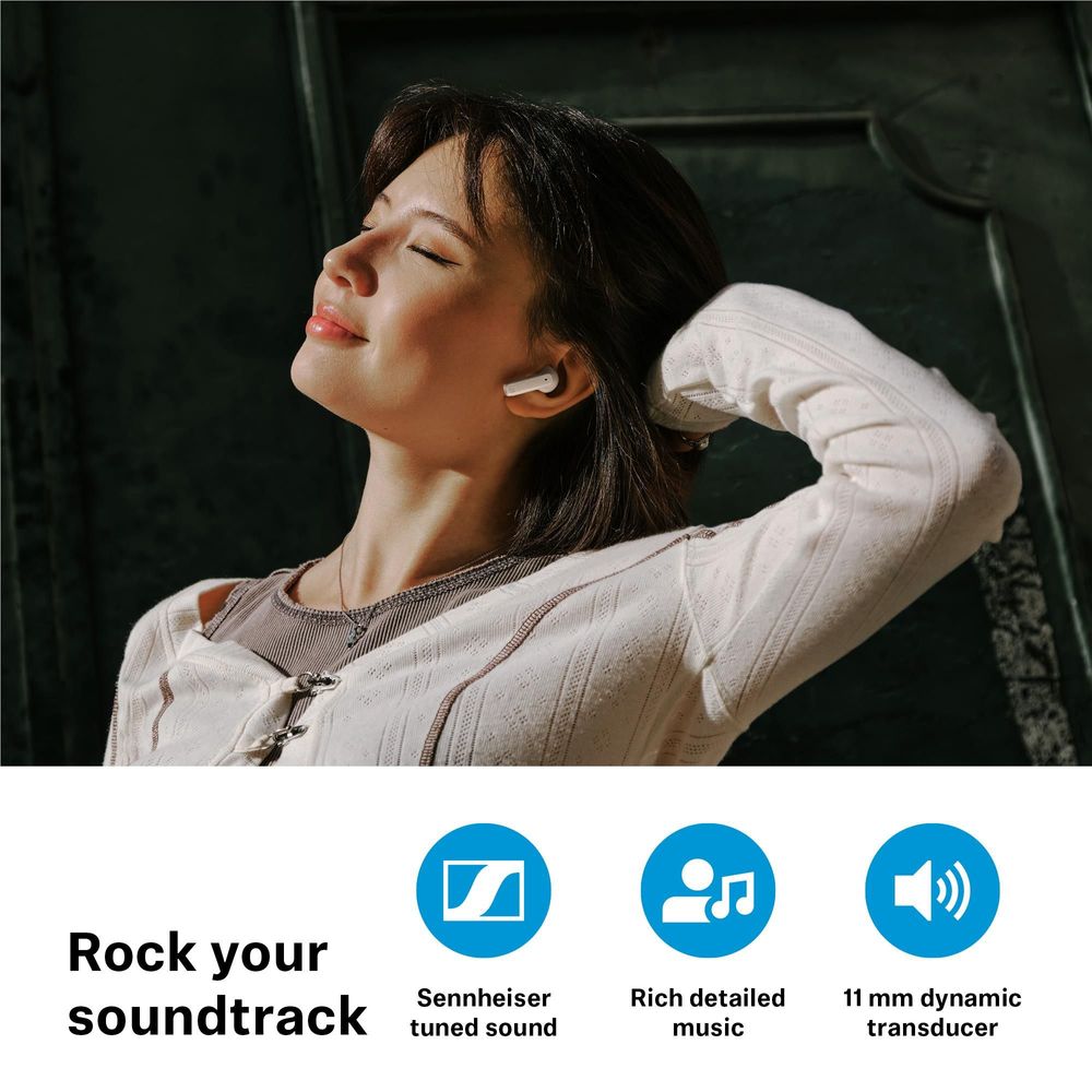 Sennheiser Accentum Open True Wireless In-Ear Headphones (Black)
