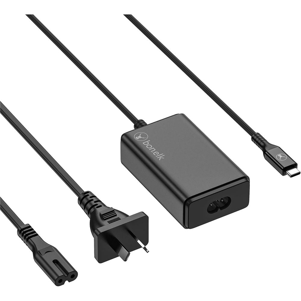 Bonelk Long-Life 65W GaN Multi-Device Laptop Charger (Black)