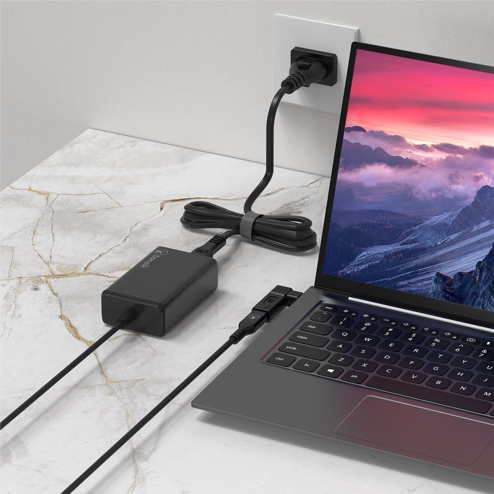 Bonelk Long-Life 65W GaN Multi-Device Laptop Charger (Black)