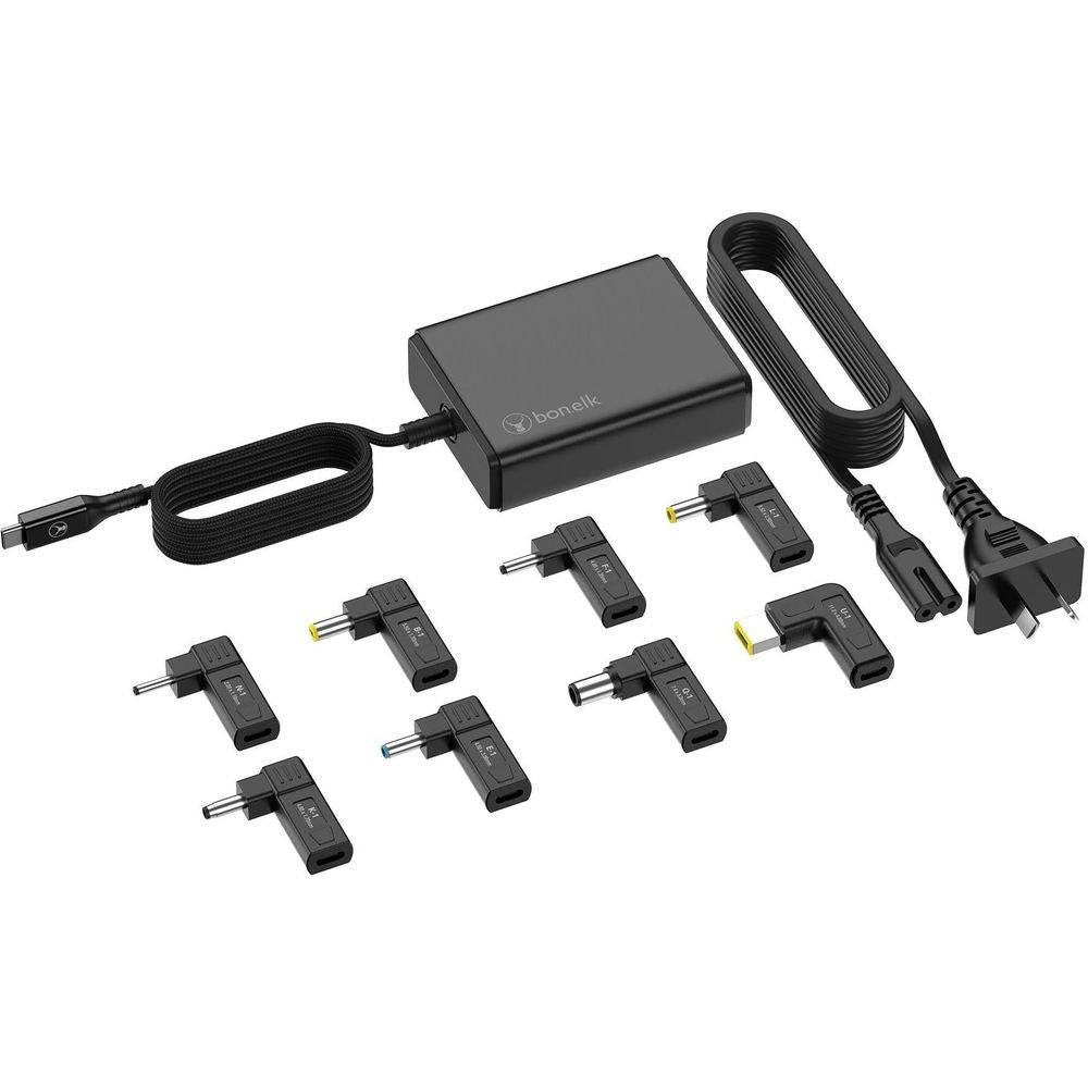 Bonelk Long-Life 100W GaN Multi-Device Laptop Charger (Black)
