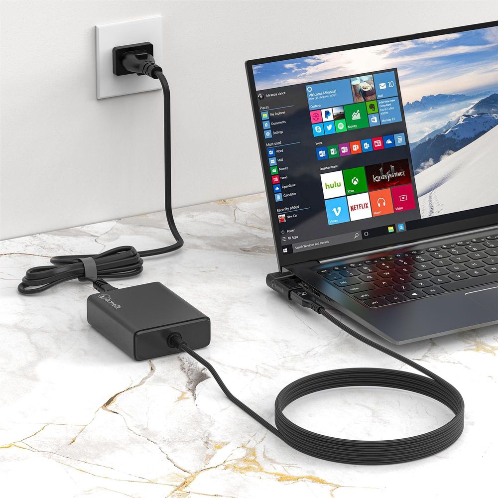 Bonelk Long-Life 100W GaN Multi-Device Laptop Charger (Black)
