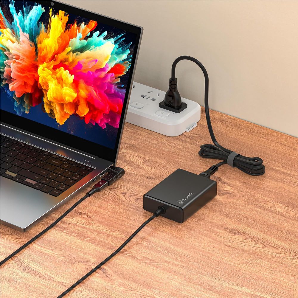 Bonelk Long-Life 100W GaN Multi-Device Laptop Charger (Black)