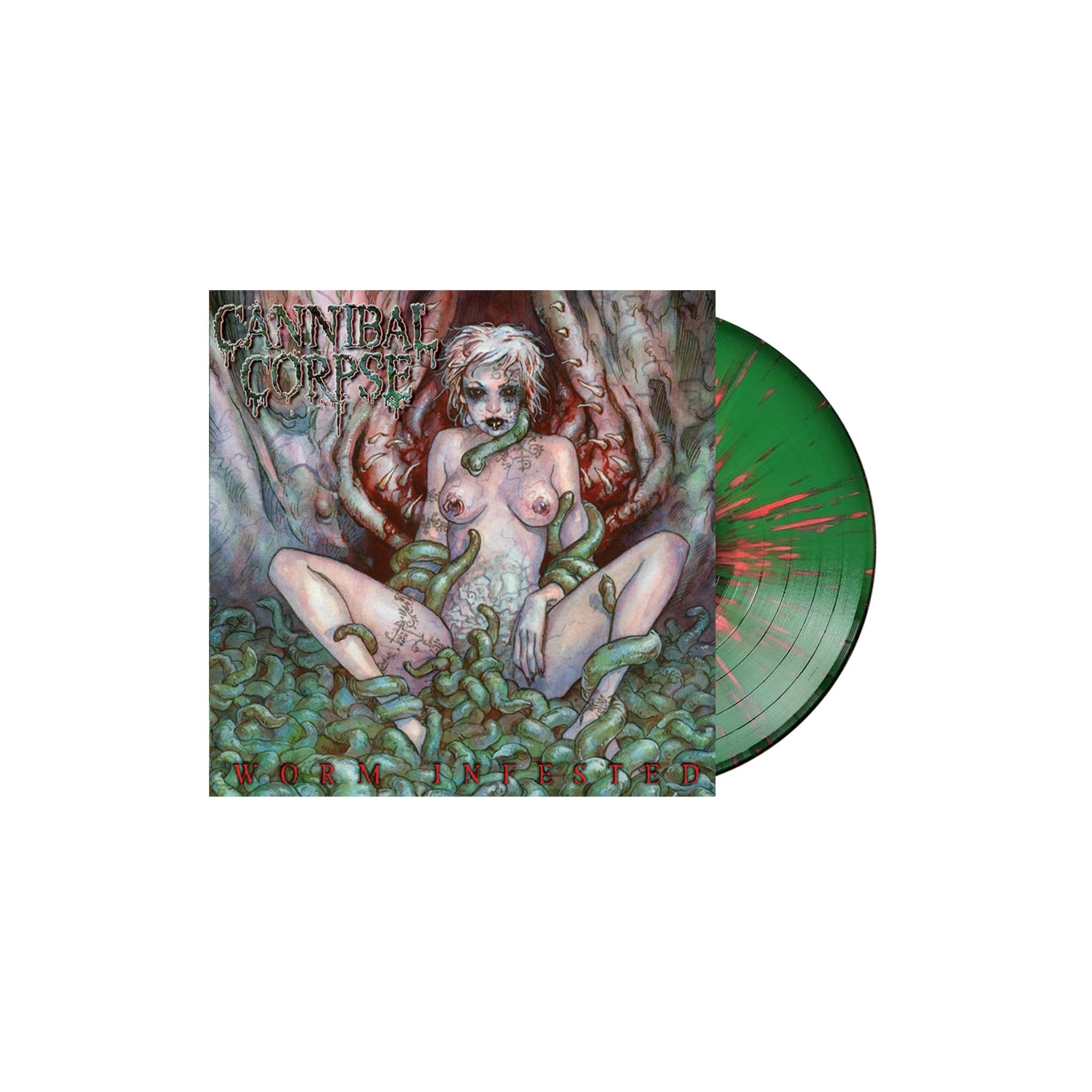 Worm Infested (Green Red Splattered Vinyl) - By: Cannibal Corpse