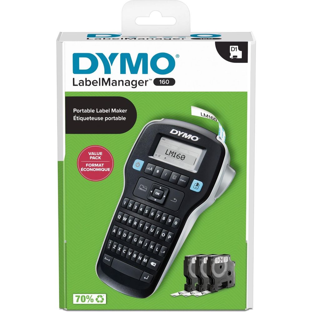 Dymo LabelManager 160 Label Maker Value Pack