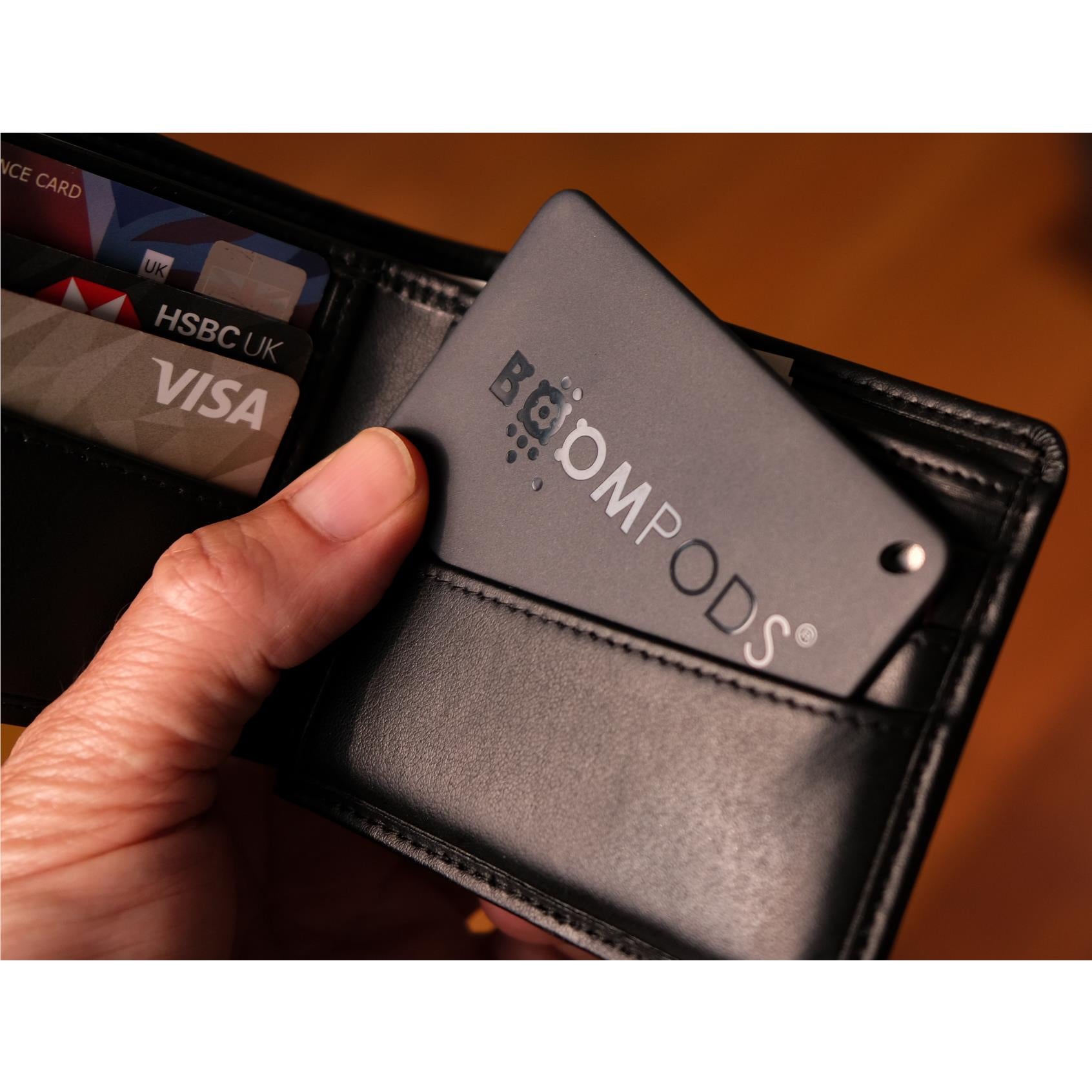 Boompods Boomcard Universal Tracker (Dark Grey)