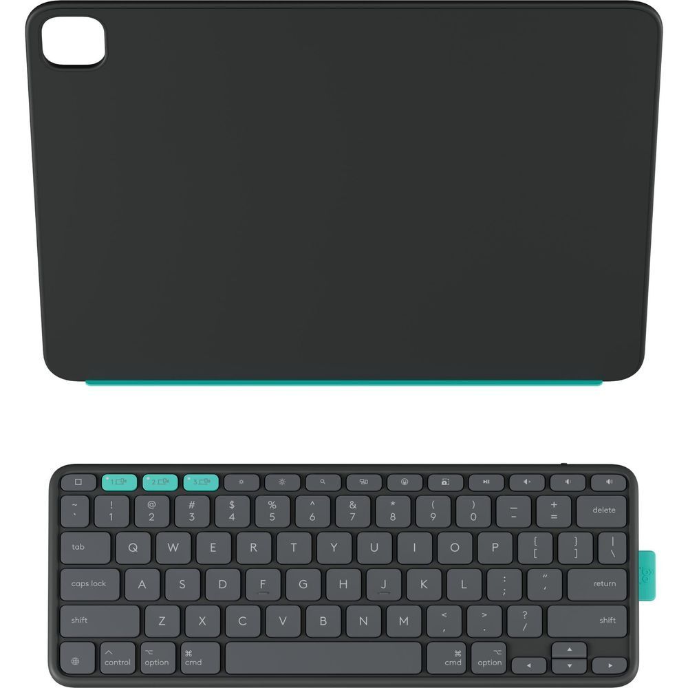 Graphite flip folio case with camera cutout for iPad