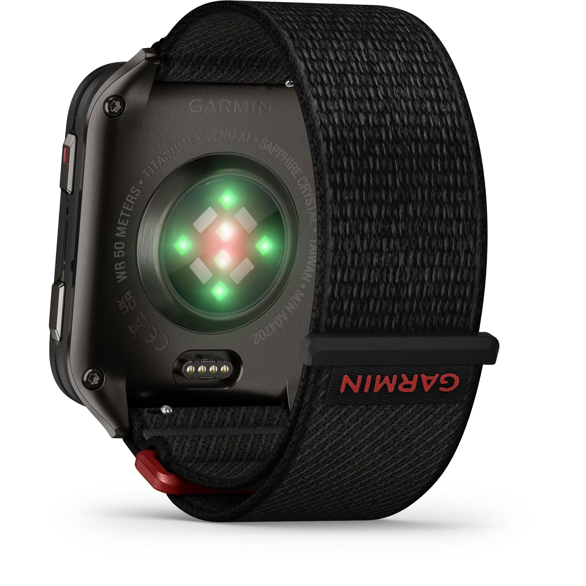 Garmin Venu X1 GPS Smartwatch (Black with Slate Titanium Caseback and Black ComfortFit Nylon Band)