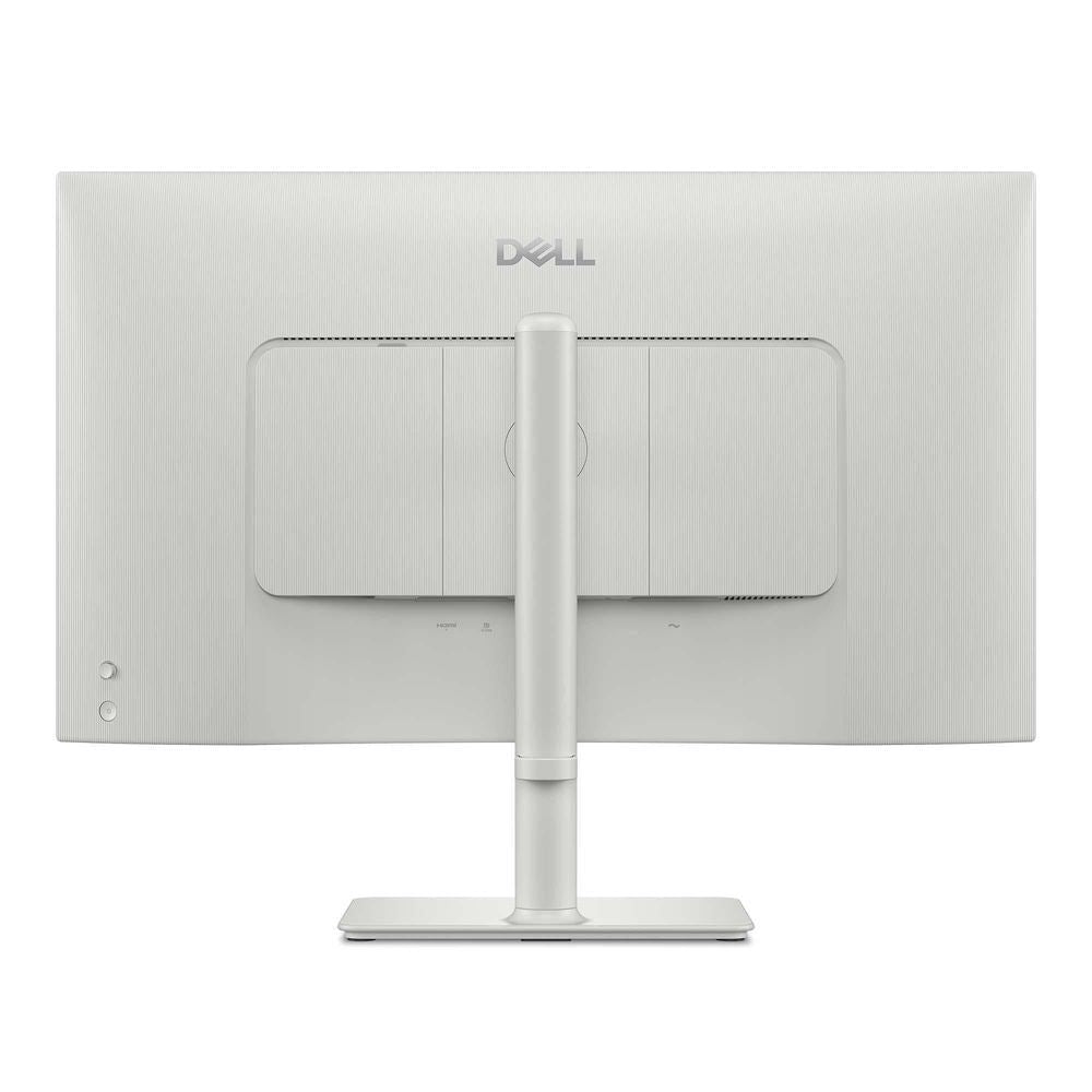 Dell 27-inch monitor back panel with centered white stand and base