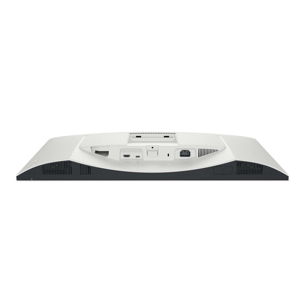 Dell monitor rear top panel with ventilation and port area