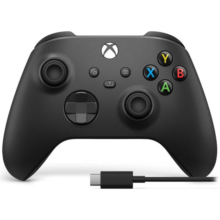 Xbox Wireless Controller + USB-C Cable (Carbon Black)
