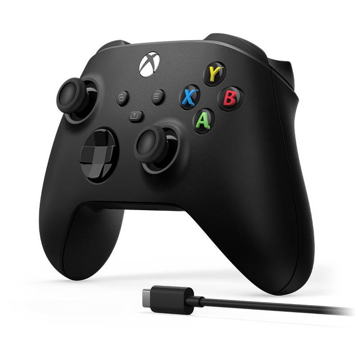 Xbox Wireless Controller + USB-C Cable (Carbon Black)