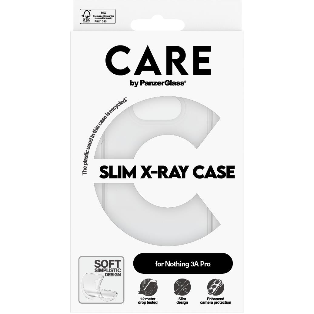 CARE by Panzer Fashion X-Ray Case for Nothing Phone 3A Pro (Clear)