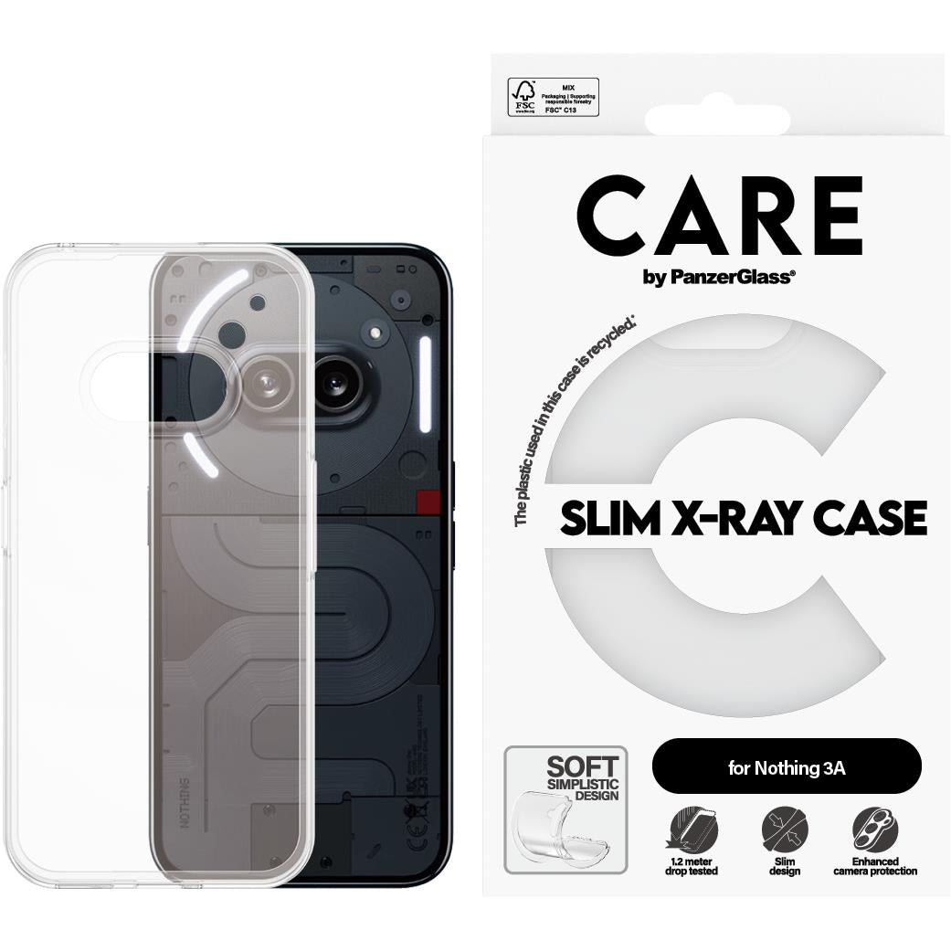 CARE by Panzer Fashion X-Ray Case for Nothing Phone 3A (Clear)