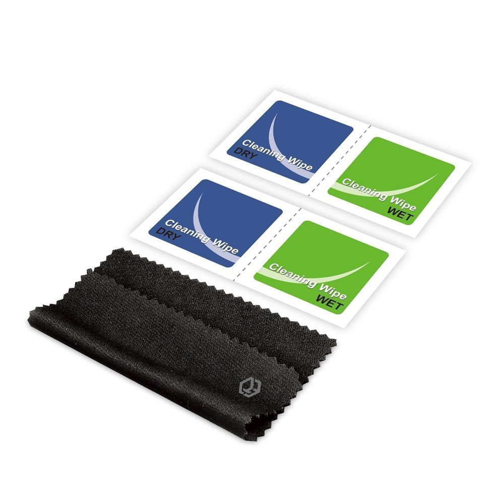 Cleaning wipes and microfiber cloth for tempered glass screen protector