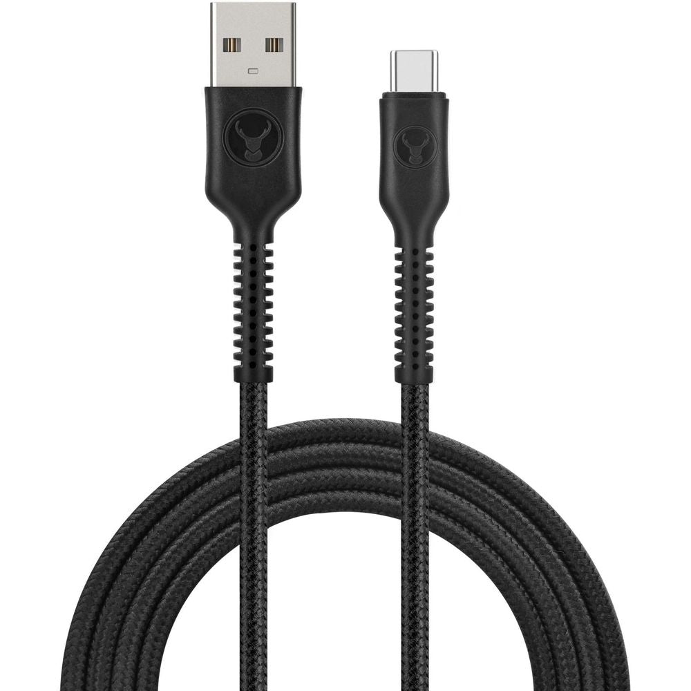 Bonelk Long-Life Easy-Grip USB-A to USB-C 60W Cable (2m) [Black]