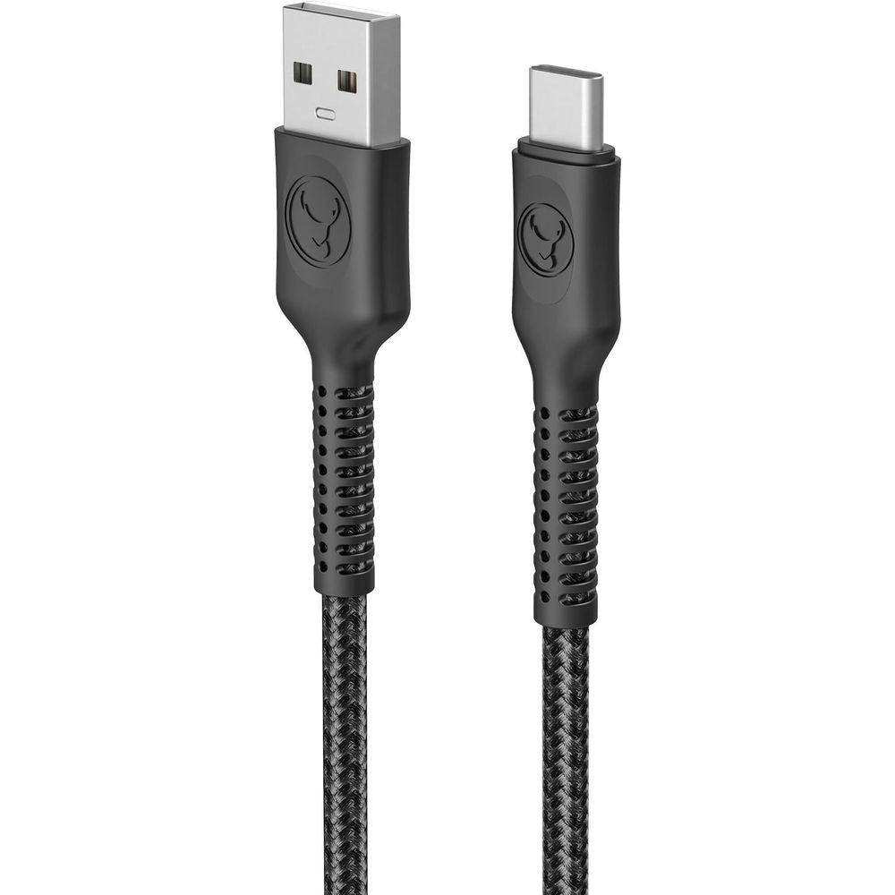 Bonelk Long-Life Easy-Grip USB-A to USB-C 60W Cable (2m) [Black]