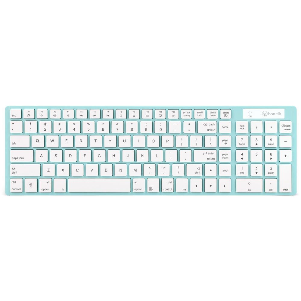 Bonelk Slim KM-322 Wireless Keyboard & Mouse Combo (Teal)