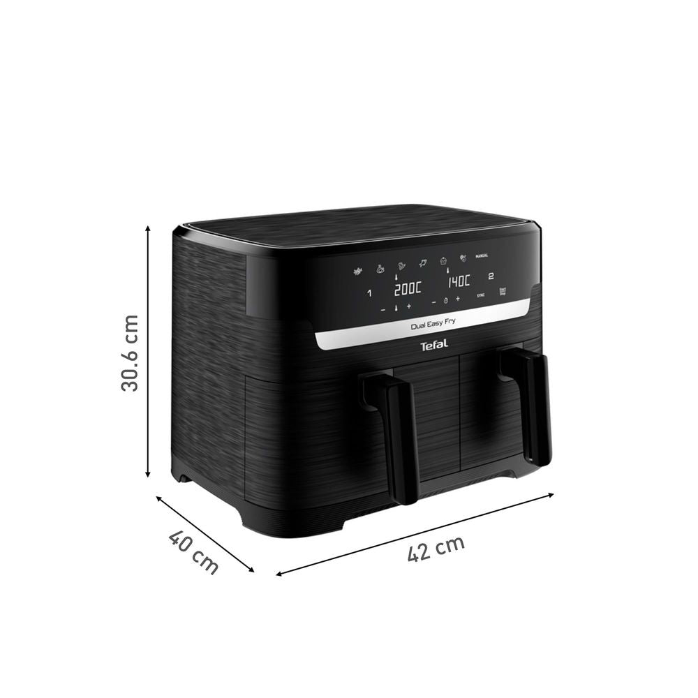 Tefal Dual Easy Fry Essential 8.3L Air Fryer (Black)