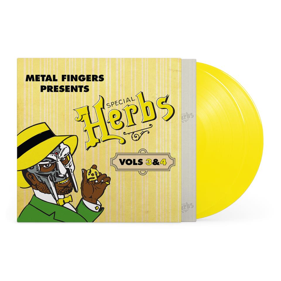 Metal Fingers Presents Special Herbs Vols 3 & 4 (Lemon Yellow Vinyl) - By: Mf Doom
