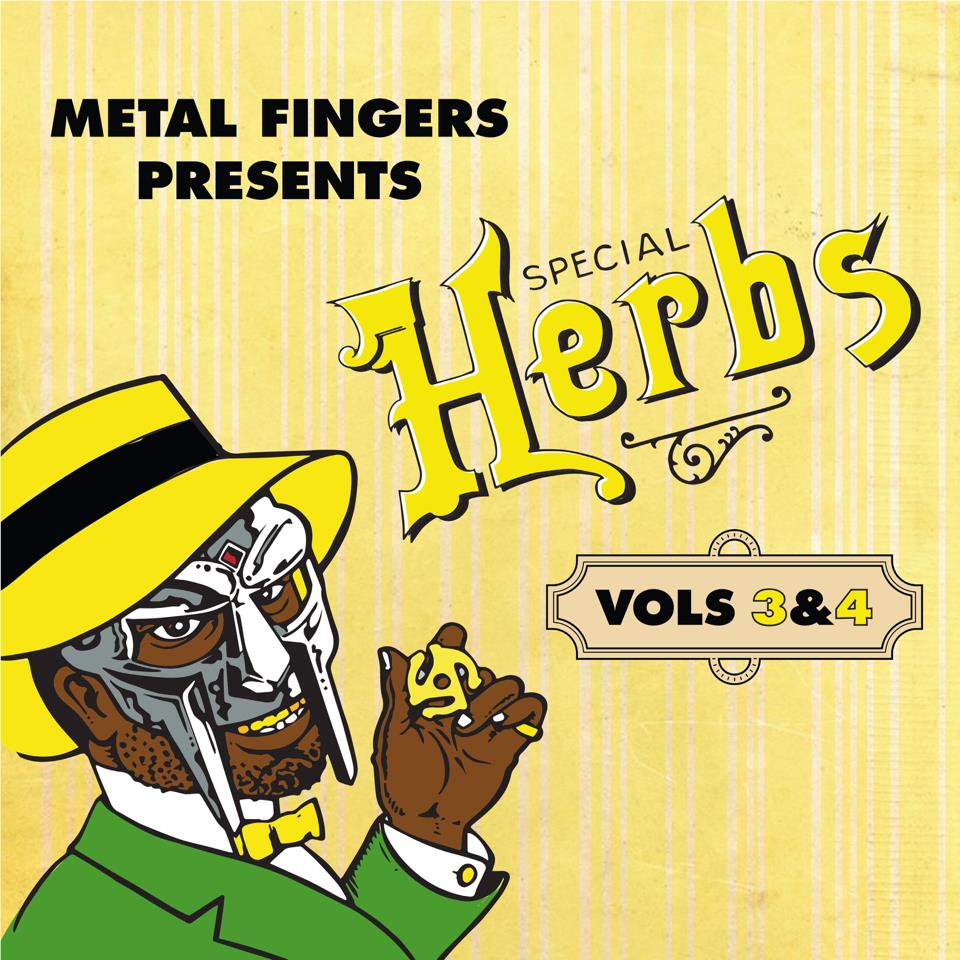 Metal Fingers Presents Special Herbs Vols 3 & 4 (Lemon Yellow Vinyl) - By: Mf Doom