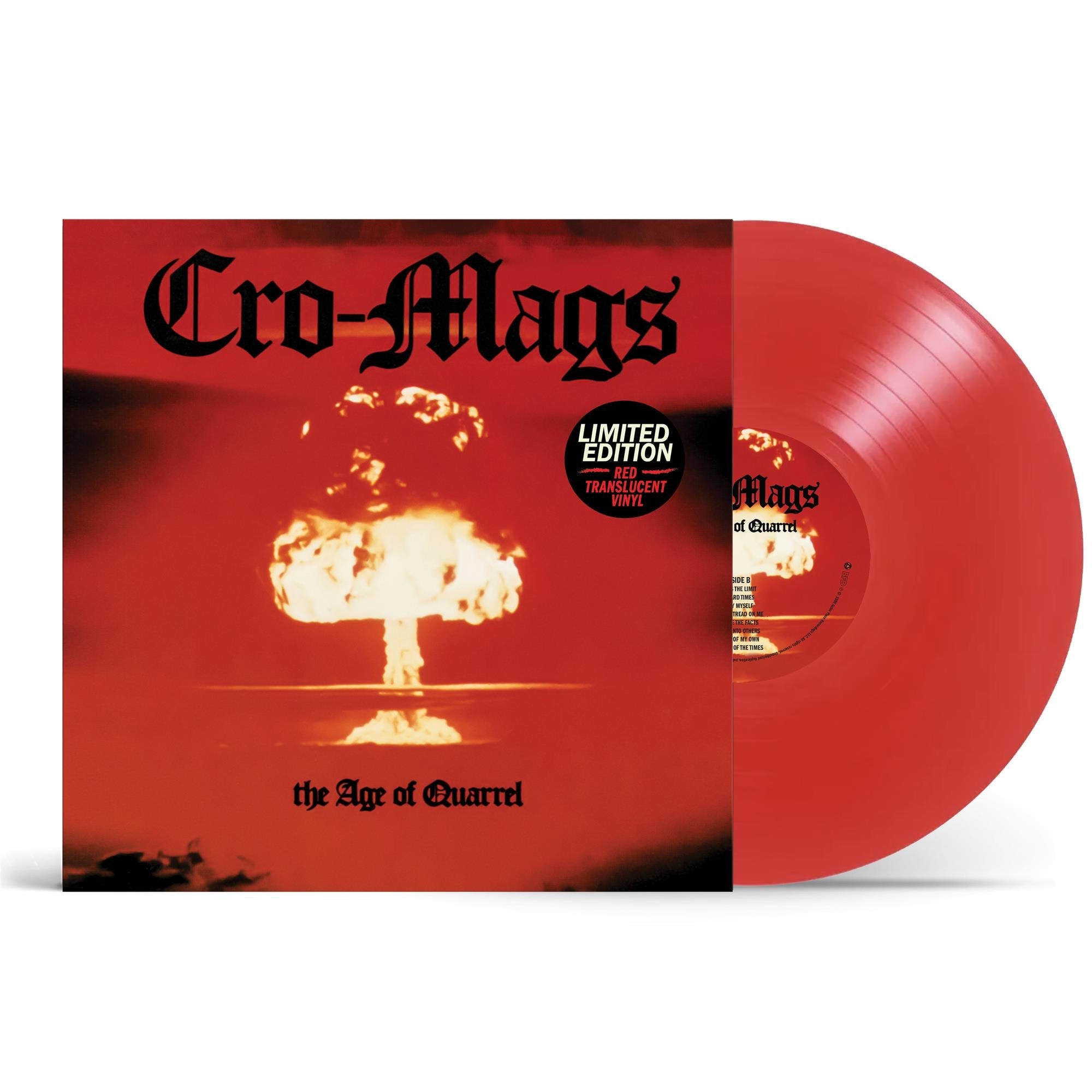 The Age of Quarrel (Ruby Red Translucent Vinyl) - By: Cro-mags