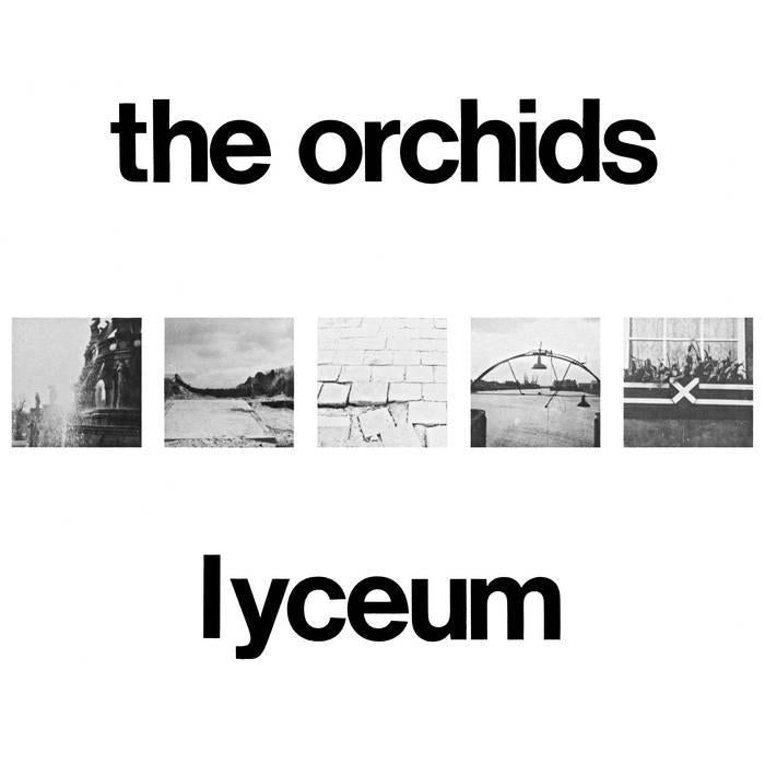 Lyceum by The Orchids album cover with collage and large title text
