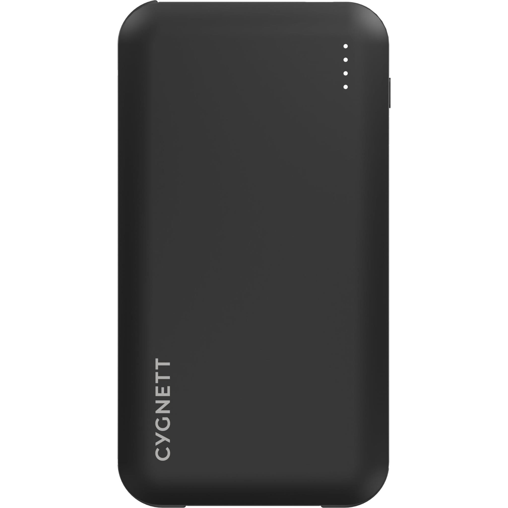 Cygnett ChargeUp Pocket Power Bank with Dual Intergrated Charging Cables [10K] (Black)