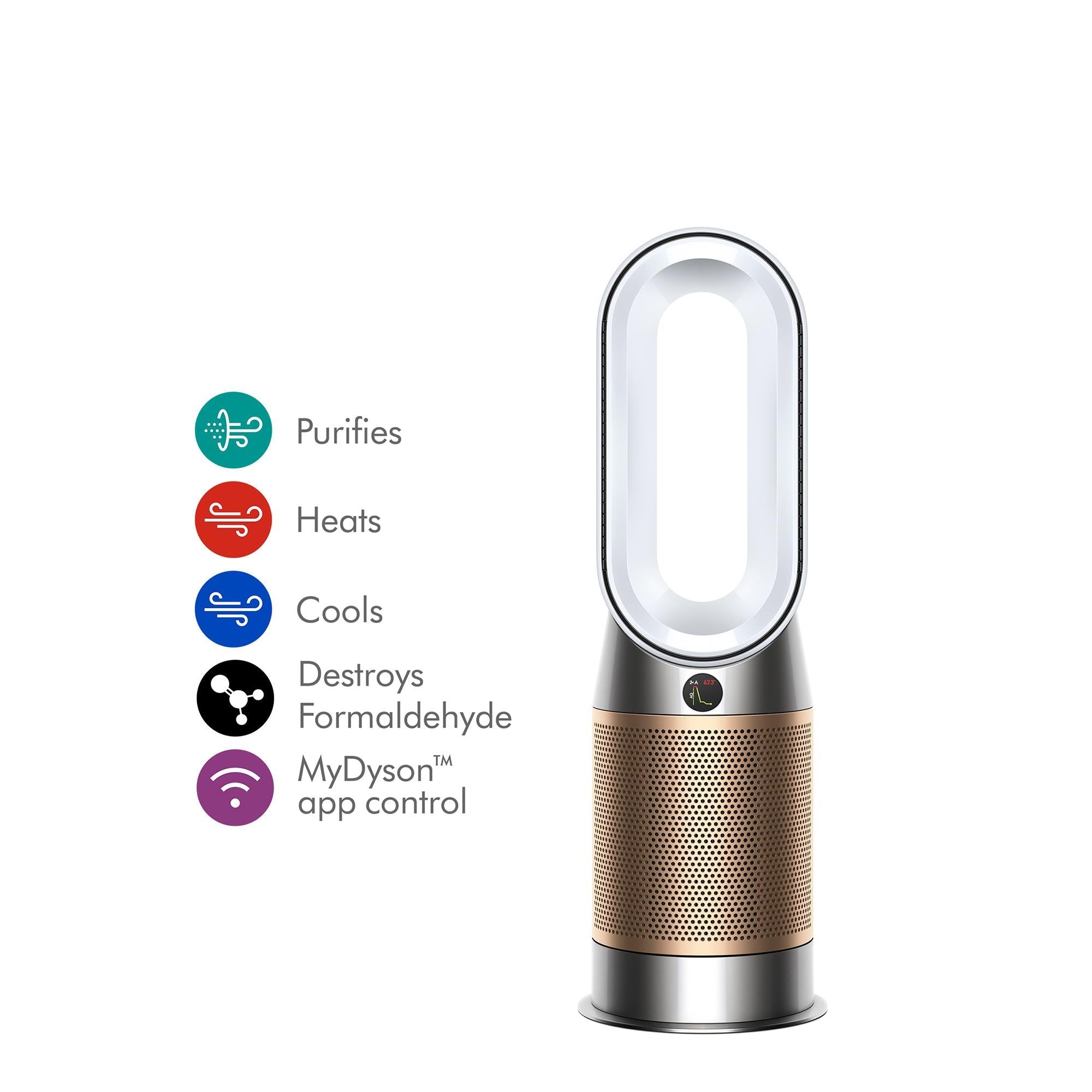 Dyson Purifier HP2 Hot + Cool De-Nox Air Purifier (White/Gold)
