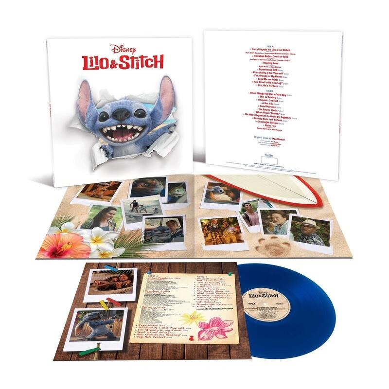 Lilo & Stitch (Original Motion Picture Soundtrack 2025) (Transparent Blue Vinyl) - By: Mark Keali'i Ho'omalu, Iam Tongi, Dan Romer