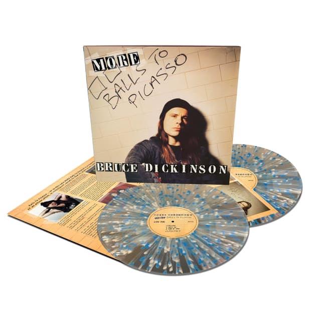More Balls To Picasso (Clear, White and Blue Splatter Vinyl) - By: Bruce Dickinson