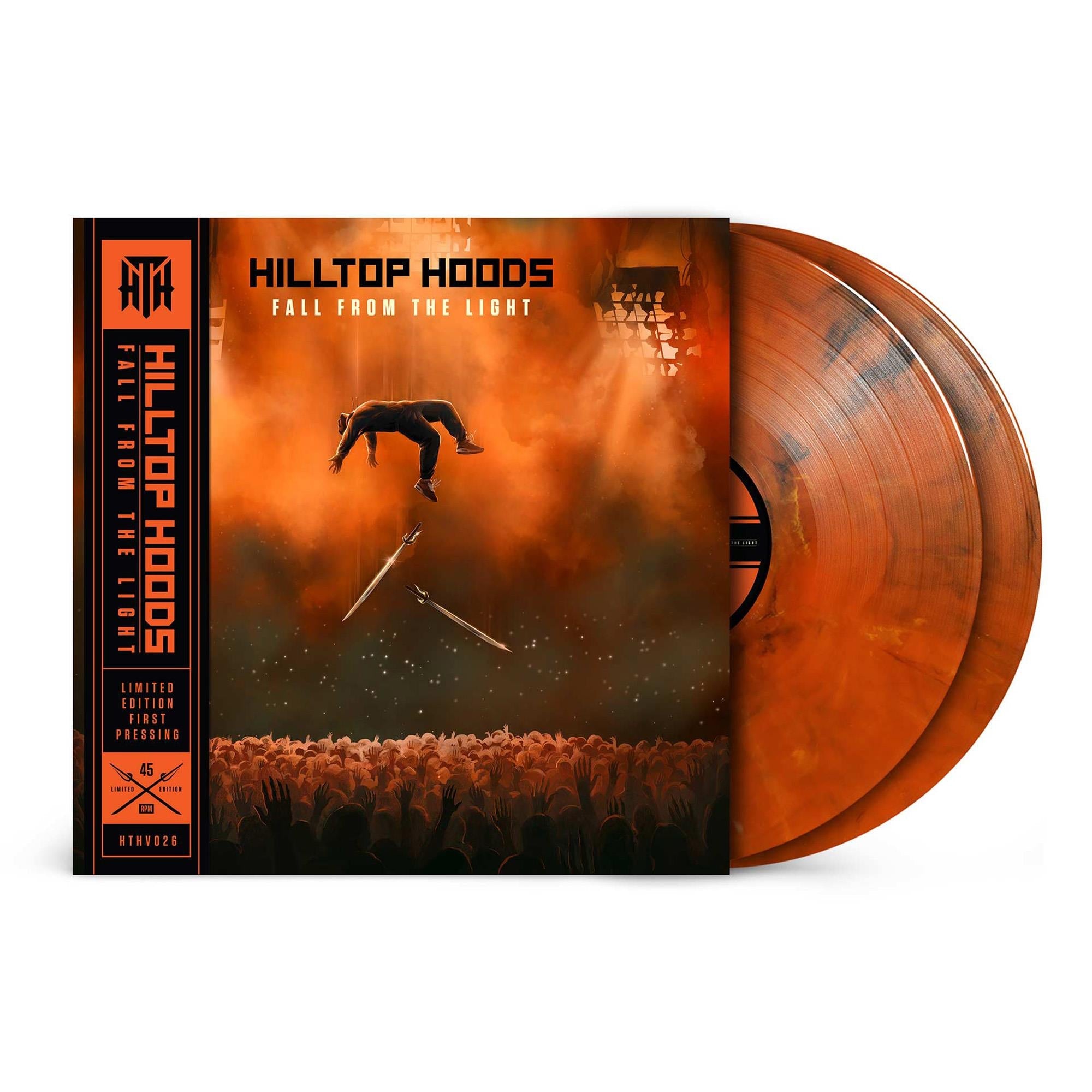 Fall From The Light (JB Hi-Fi NZ Exclusive Orange/Black/White Marble Vinyl) - By: Hilltop Hoods