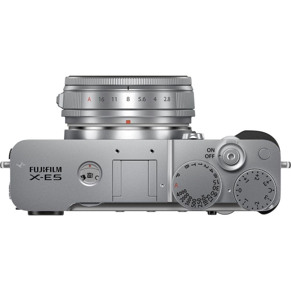 Fujifilm X-E5 Mirrorless Camera with 23mm Lens (Silver)