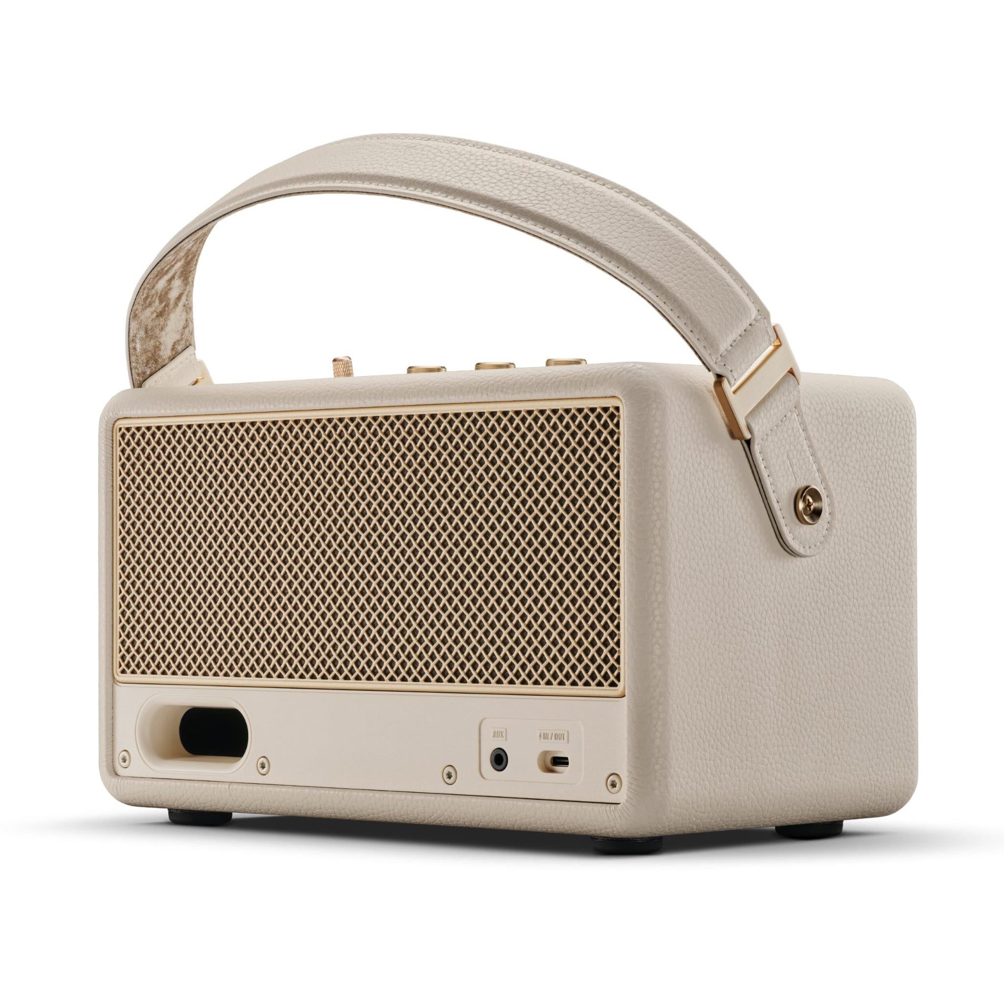 Marshall Kilburn III portable Bluetooth speaker in cream, image 3 - Portable Speakers at Tech Supply Shed NZ
