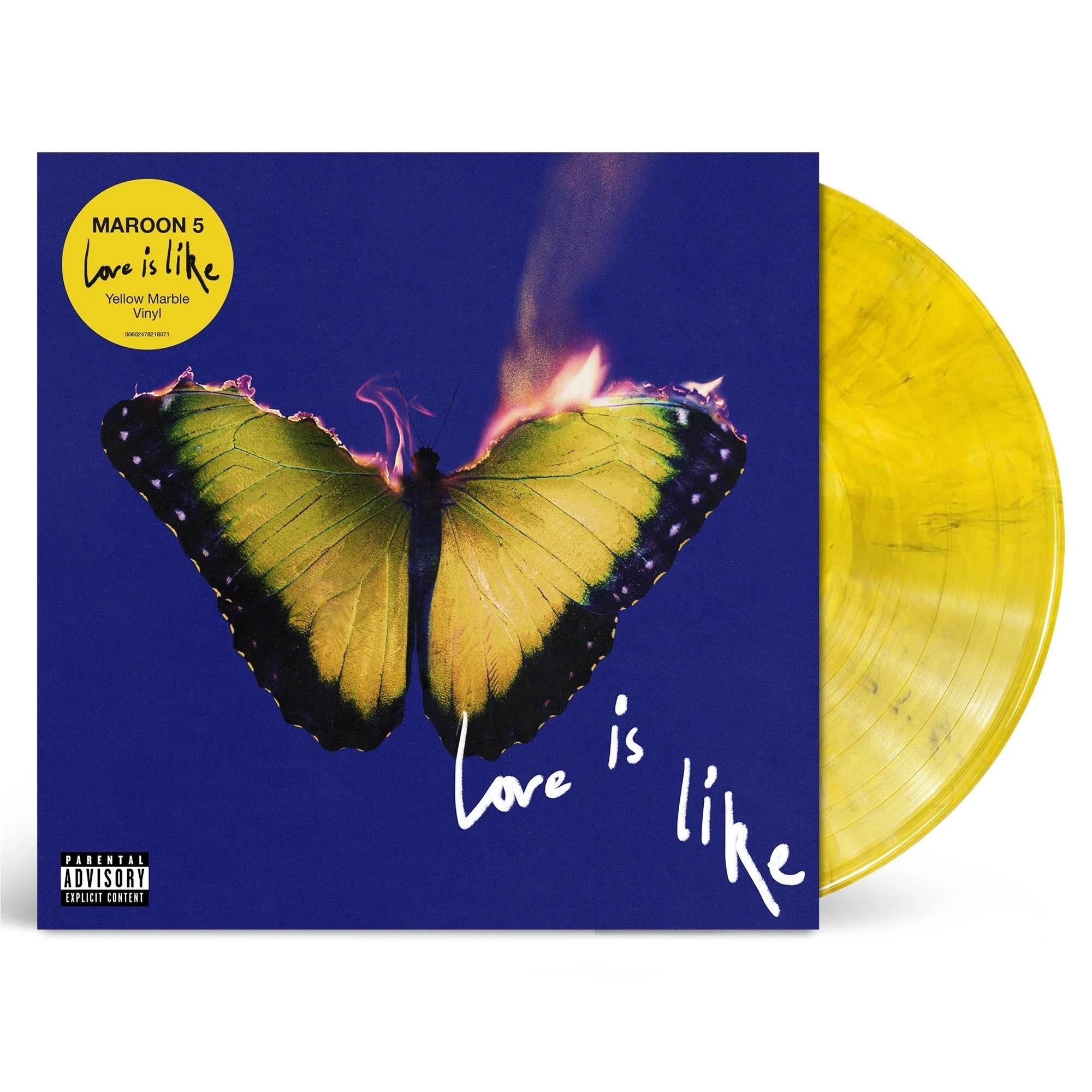 Love Is Like (Marble Yellow Vinyl) - By: Maroon 5