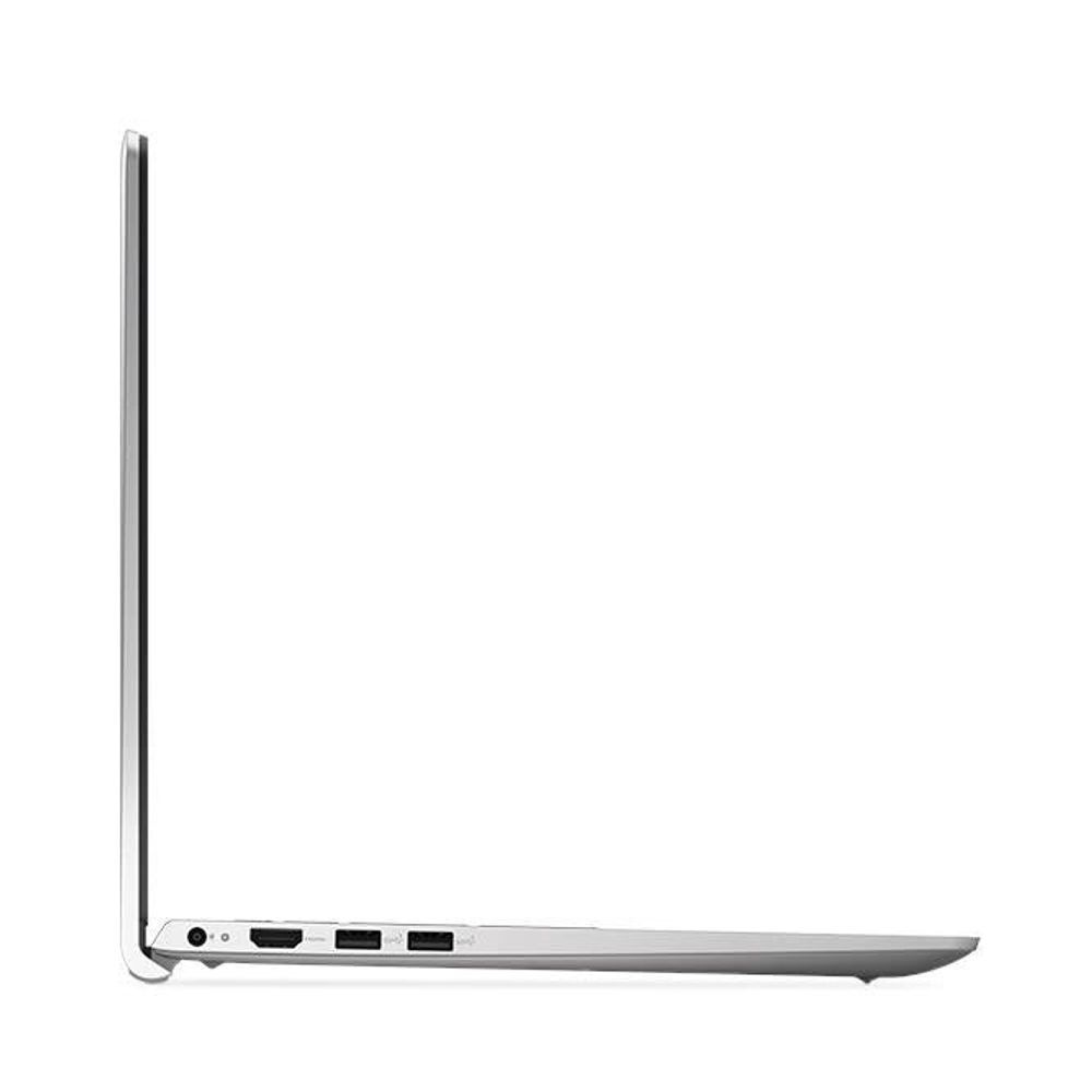 Silver laptop side profile with display hinge and bottom edge