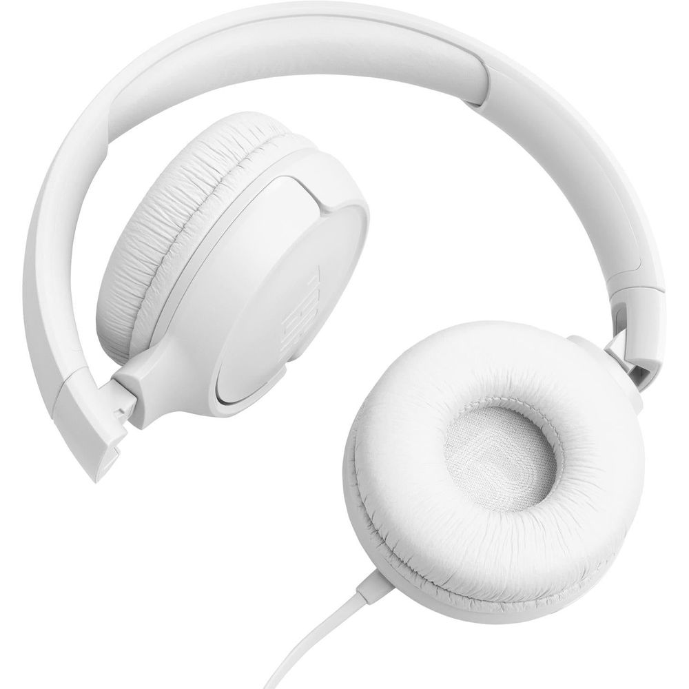 JBL Tune 520C Wired USB-C On-ear Headphones (White)