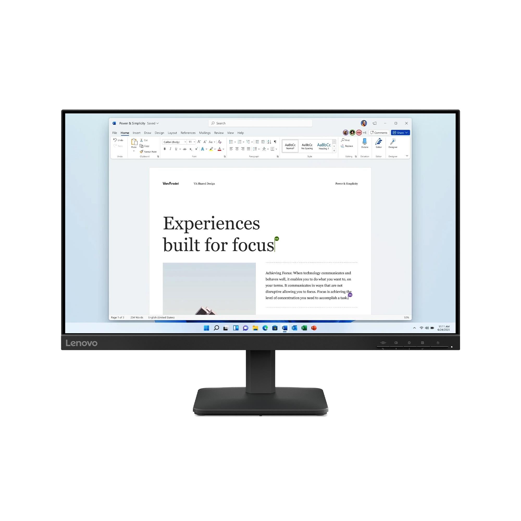 Lenovo L24E-4A 24" Full HD 100Hz Monitor