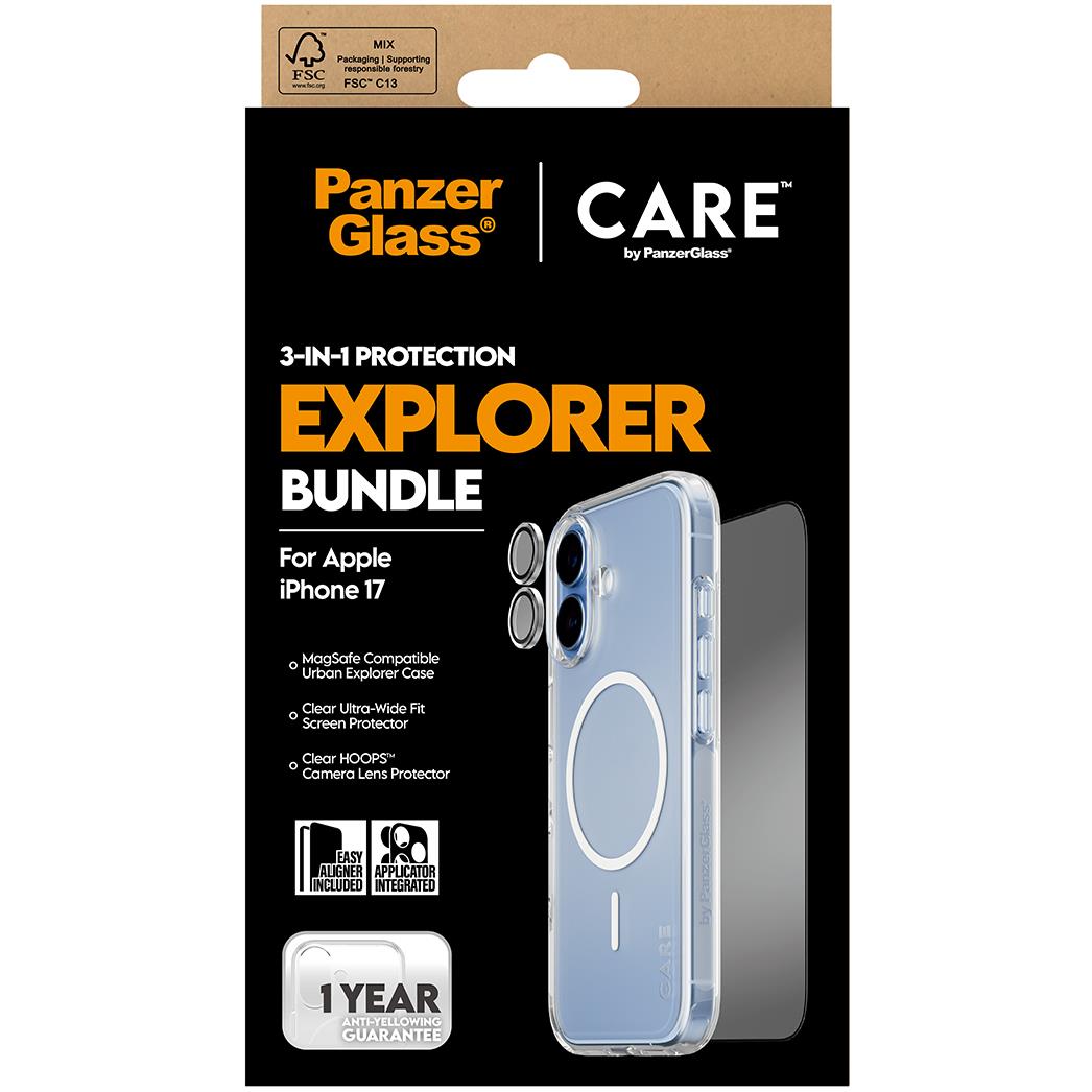 CARE by Panzer 3-in-1 Flagship Explorer Bundle for iPhone 17