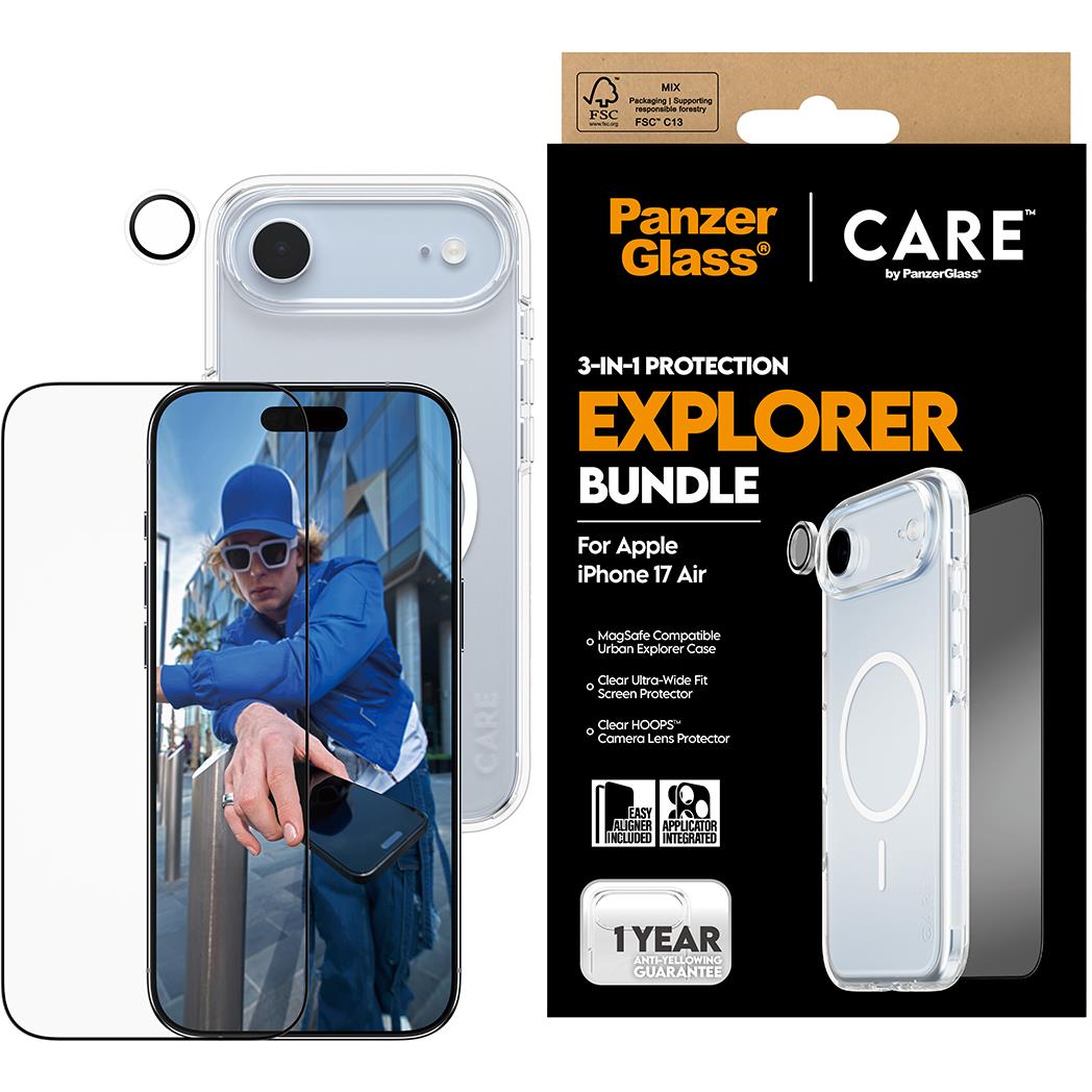 CARE by Panzer 3-in-1 Flagship Explorer Bundle for iPhone Air