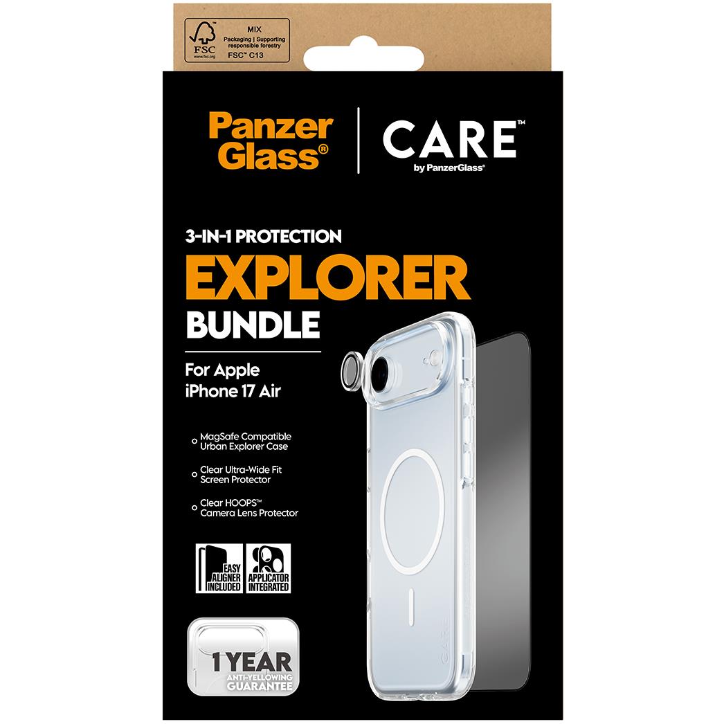 CARE by Panzer 3-in-1 Flagship Explorer Bundle for iPhone Air