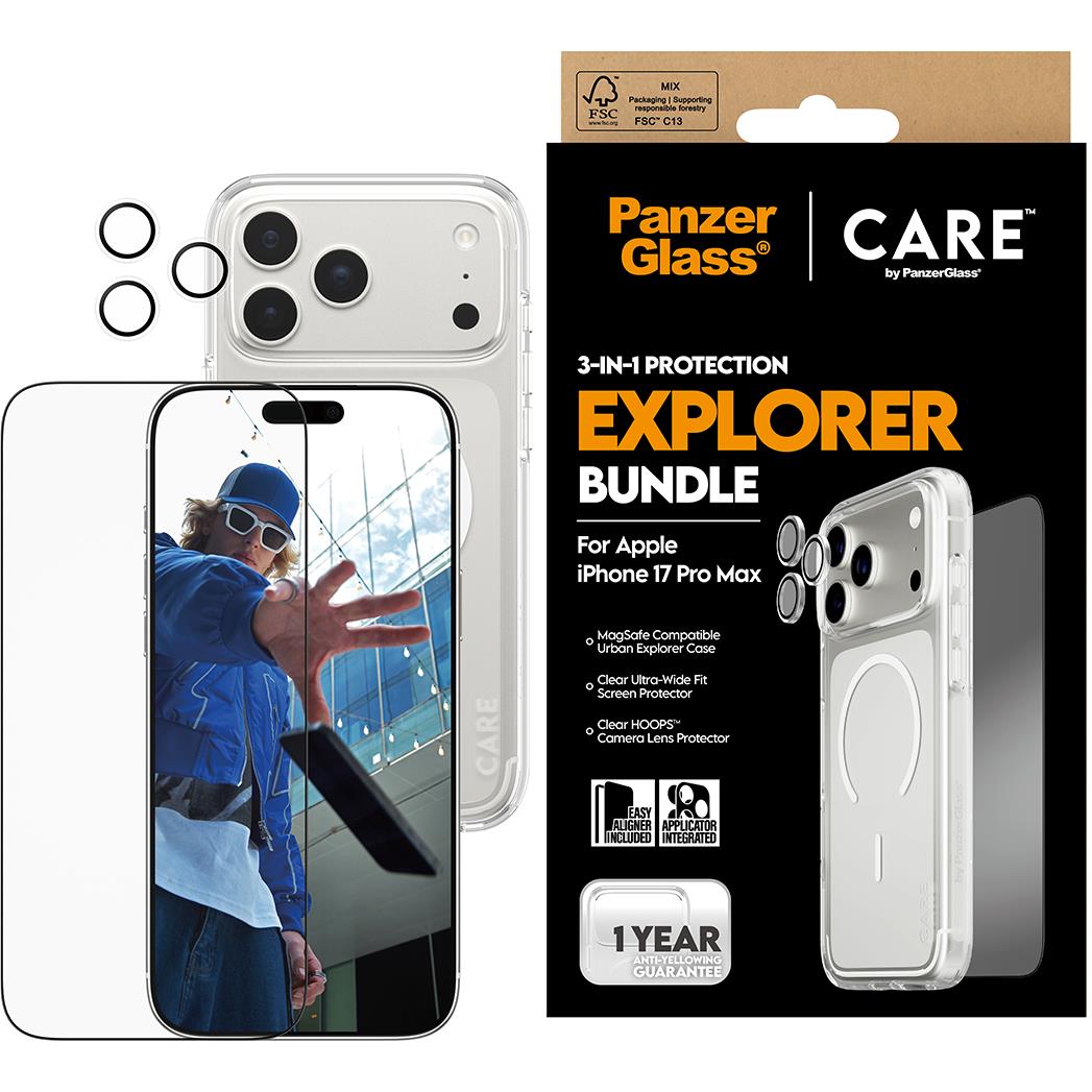 CARE by Panzer 3-in-1 Flagship Explorer Bundle for iPhone 17 Pro Max